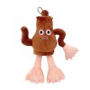 Jucarie Moale de Plus Italian Brainrot, Flippy, cu Agatatoare, Model Ceainicul Teapotini Caldonetto, Jucarie Moale pentru Copii, 32 x 27 cm, Maro inch