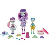 Set de joaca Enchantimals Royal Ocean Kingdom, Tinsley Turtle si broaste testoase, Mattel