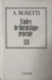 ETUDES DE LINGUISTIQUE GENERALE-A. ROSETTI