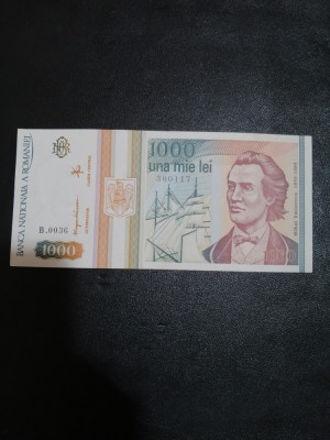 Bancnota UNA MIE LEI - 1.000 Lei - Mai 1993, circulata foto