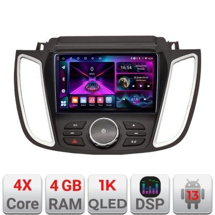 Navigatie Ford Kuga 2015-2020 SYNC2 si SYNC3 4+64 InCell Display 1K Android Waze USB Navigatie Internet Youtube Radio Kit-kuga+EDT-E CarStore Technolo