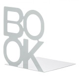 Suport Cărți Metalic, Model Book, Culoare Alb, Dimensiuni 12.5x12.5x14.5 cm, Oem
