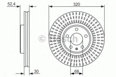 Disc frana AUDI Q5 (8R) (2008 - 2016) BOSCH 0 986 479 753 foto