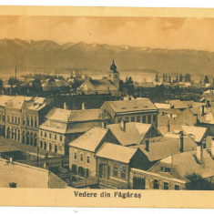 4813 - FAGARAS, Brasov, panorama, Romania - old postcard - used - 1932