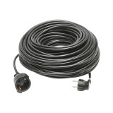 Cablu prelungitor pentru curent, lungime 50 metri cu priza si fisa tip Schuko 3x1.5mm negru 16A, 220V-250V Breckner Germany