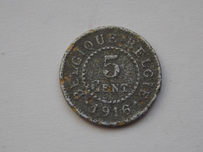 5 CENTIMES 1916 BELGIA foto