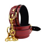 Cumpara ieftin Bound to Please Red Ankle Cuffs