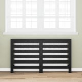 vidaXL Husă de radiator stejar negru 149x20x82 cm lemn &icirc;ngenierat