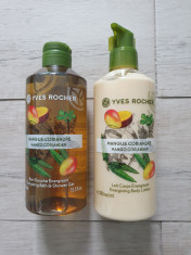 SET YVES ROCHER Gel Dus + Lapte Corp Mango si Coriandru 400 ml foto