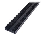 Radiator extrudat negru 1000mm x 97mm x 25mm