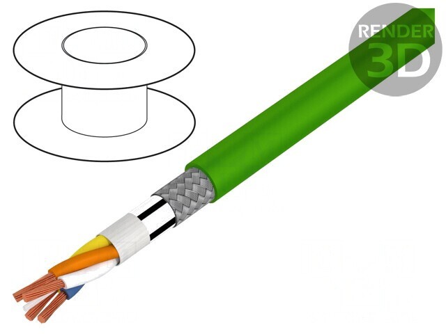 Cablu Chainflex CF888 4x0,38mm2 pentru Transmitere Date