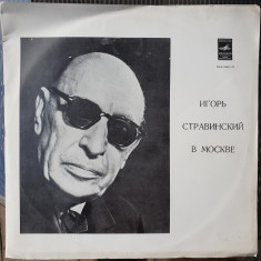 Igor Stravinski la Moscova, dublu album vinil Melodia USSR