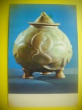 HOPCT 5672 VAS ORNAT CU MOTIVE FLORALE DINASTIA SONG -CHINA -ASIA-NECIRCULATA