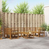 vidaXL Set de canapele de exterior 8 pcs natural Lemn Solid de Acacia 3366157