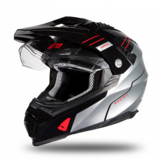 Casca cu viziera Enduro ATV UFO Aries Black Gray