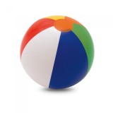 Minge de plaja gonflabila cu dungi colorate din PVC, multicolora, &oslash;210 MM