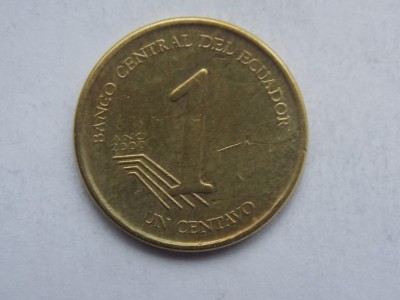 1 CENTAVO 2000 ECUADOR foto