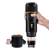 Espressor portabil Bluexpresso Auto Capsule, 15 bar, 12 V, negru