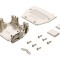 Conector carcasă D-Sub plastic, argintie