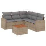 Cumpara ieftin Patio Sofa Set 6-Locuri Combinatie bej si gri