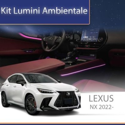 Lumini ambientale Lexus NX 2022 set complet control telefon sau sistem original CarStore Technology foto
