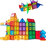 Set de constructie magnetic 3D pentru copii, 158 piese, Magplayer