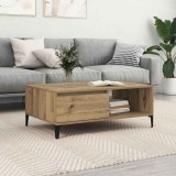 vidaXL Masă de cafea stejar artizanal 90 x 60 x 35 cm Lemn compozit