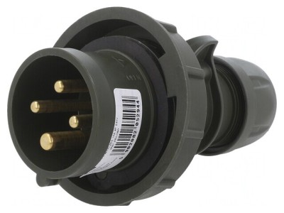 Conector alimentare trifazat 16A 400VAC IP67 foto