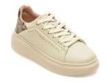 Cumpara ieftin Pantofi sport PEPE JEANS crem, LS00022, din piele naturala