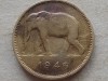 CONGO BELGIAN-2 FRANCS 1946, Africa, Alama