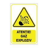Indicator de avertizare Atenție! Gaz exploziv