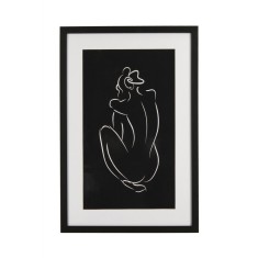 Tablou decorativ alb negru 40x3x60 cm