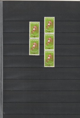 TURNEUL DE JUNIORI UEFA ( LP 535 ) 1962 OBLITERATA STRAIF DE 3 foto