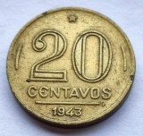 457. Moneda Brazilia 20 centavos 1943 (Getulio Vargas)