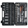 Trusa tubulare 1/2&quot;-1/4&quot;,biti si clicheti, Cr-V, 94 piese, Sthor