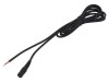 Cablu Negru DC 5.5/2.5 Soclu Drept 2m, WEST POL
