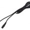 Cablu Negru DC 5.5/2.5 Soclu Drept 2m