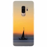 Husa silicon pentru Samsung S9 Plus, Wind Sail Boat Ocean Sunset