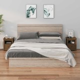 VidaXL Noptiere, 2 buc, maro miere, 40x35x49 cm, lemn masiv de pin