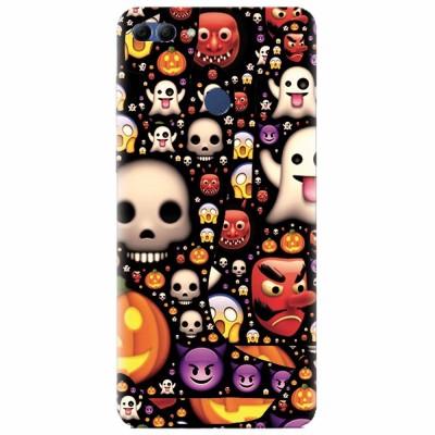 Husa silicon pentru Huawei Y9 2018, Emoji Mess foto