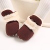 Cizmulite plusate crem cu maro pentru bebelusi (Marime Disponibila: 9-12 luni