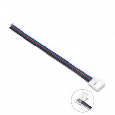 10mm 5-Pin Click-On RGBW RGBWW LED Strip conector foto