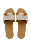 Havaianas papuci YOU TRANCOSO PREMIUM femei, culoarea auriu, 4146063.1856