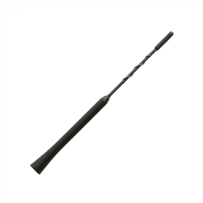 Antena auto pentru exterior cu 2 adaptoare (5-6 mm), 24 cm. neagra