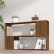 Gossi biblioteca, stejar maro, 100x24x63 cm, lemn prelucrat