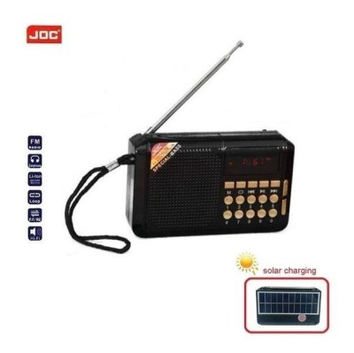 Radio FM cu Usb, Slot de Card TF si Incarcare Solara JOC TGK-2021UR foto