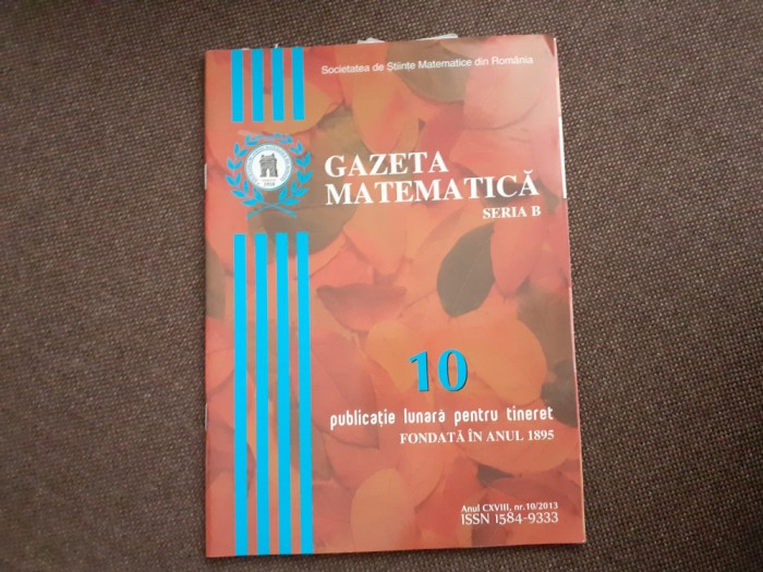GAZETA MATEMATICA NR10/2013