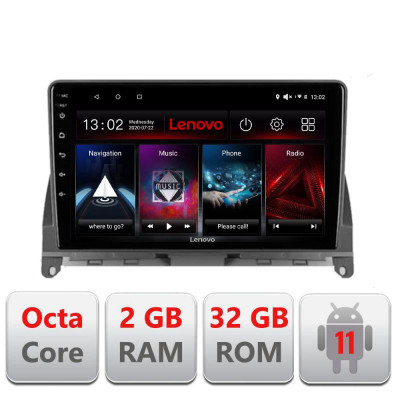 Navigatie dedicata Mercedes W204 2008-2012 D-W204 Lenovo Octa Core cu Android Radio Bluetooth Internet GPS WIFI DSP 2+32 GB 4G CarStore Technology foto