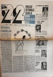 Revista 22 nr. 40 octombrie 1991 12 pagini 42x30 cm romana brosate
