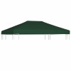Acoperis de pavilion, 310 g/m&sup2;, verde, 4 x 3 m